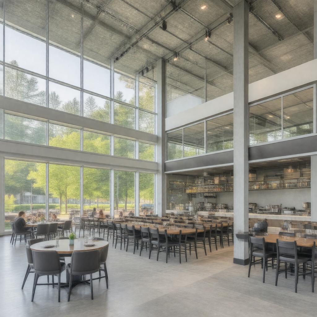 Click to view larger image AI-created image of Atwater Dining Hall