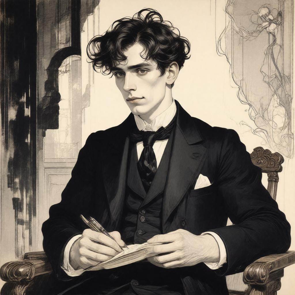 AI-created image of Aubrey Beardsley