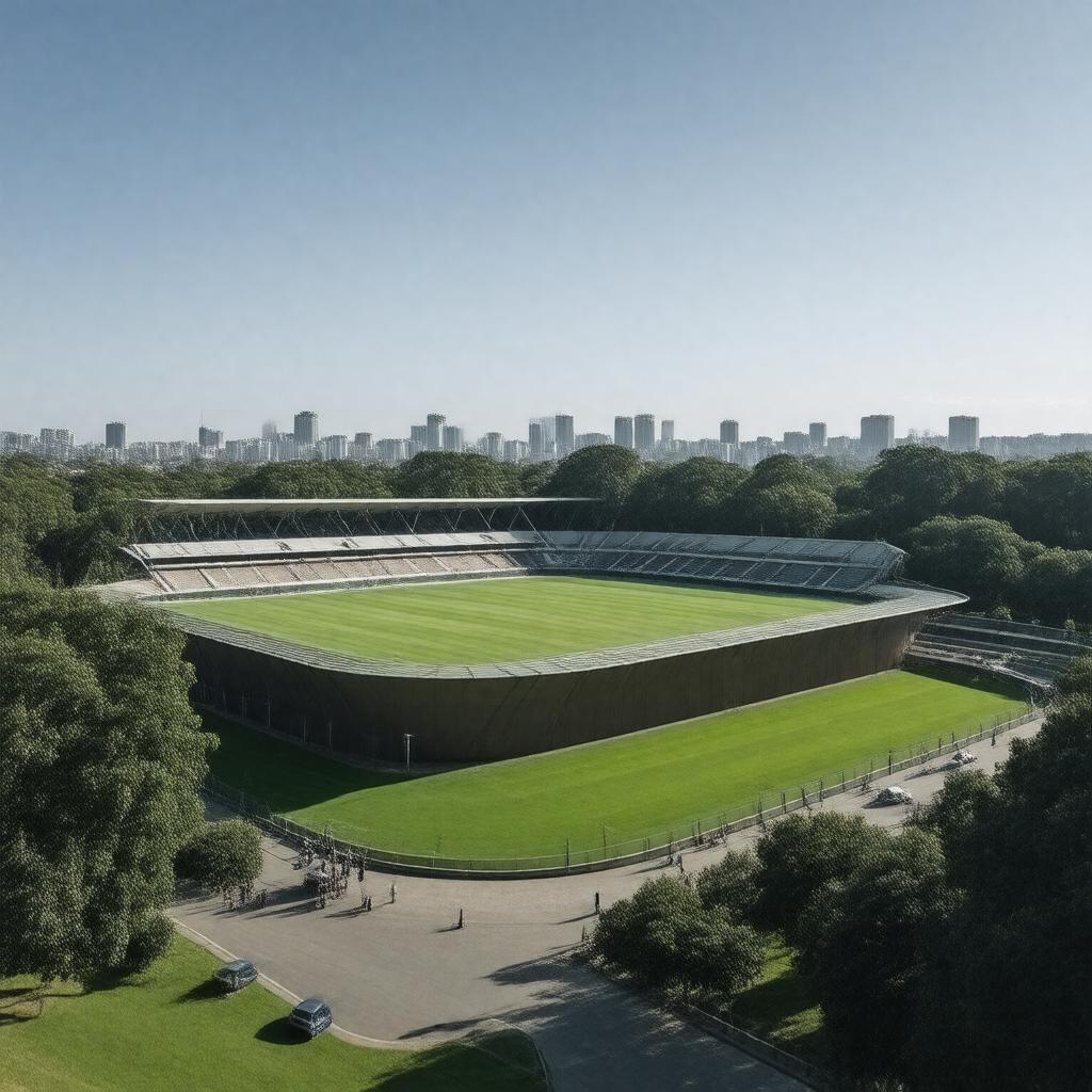 AI-created image of Auckland's Western Springs Stadium