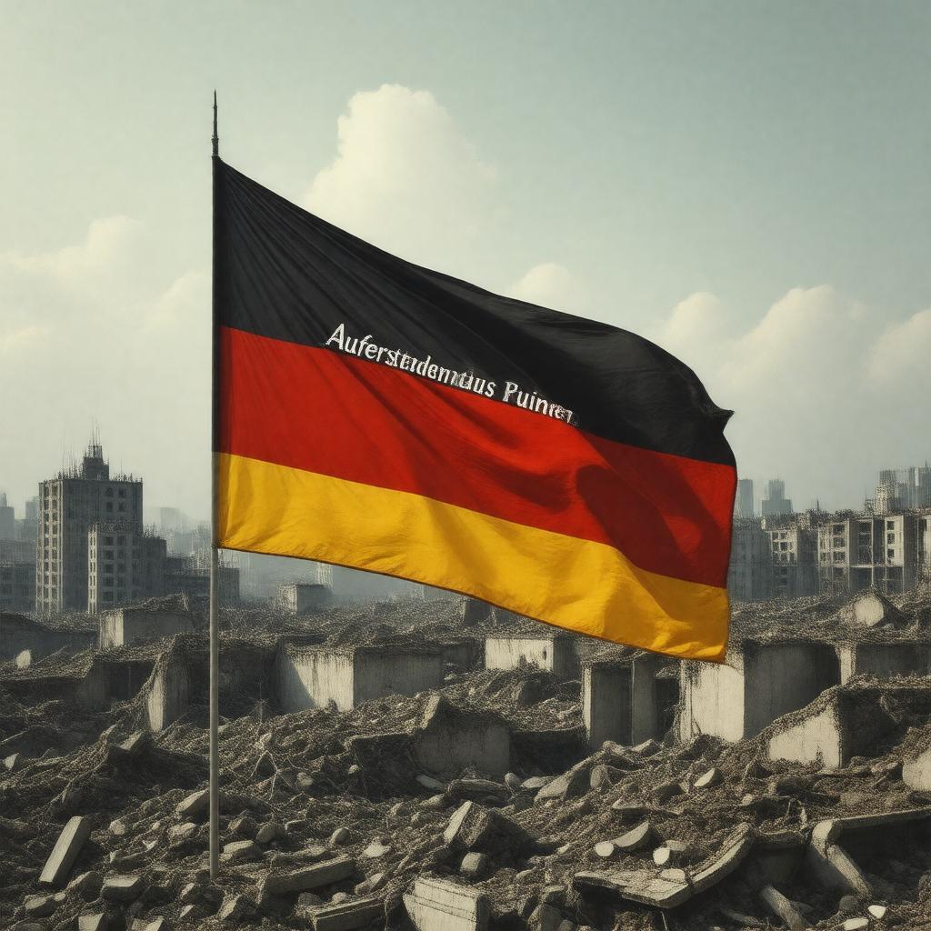 AI-created image of Auferstanden aus Ruinen