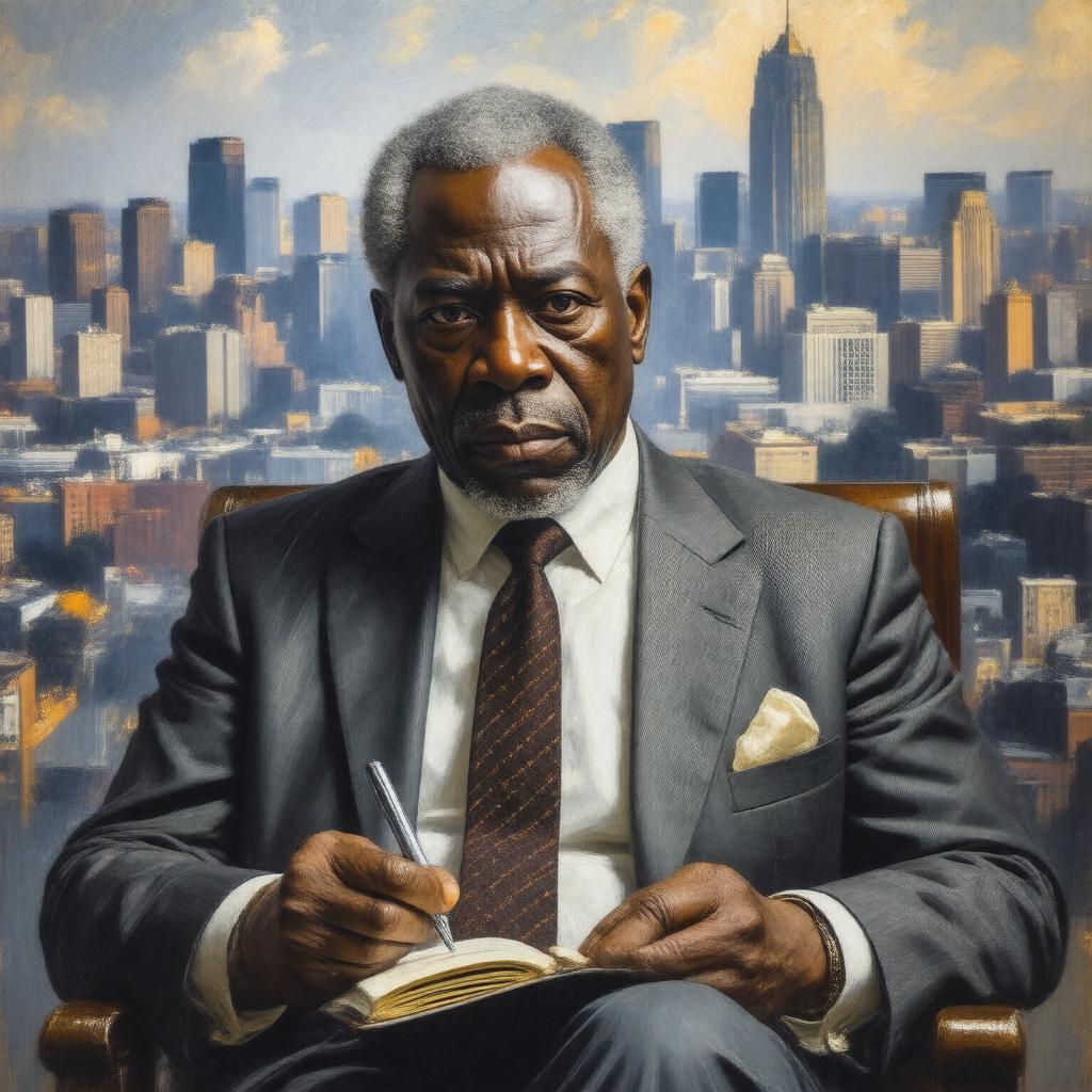 AI-created image of August Wilson