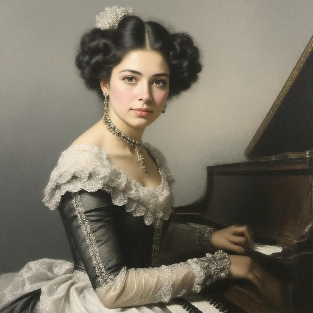 AI-created image of Augusta Maria Harkanyi