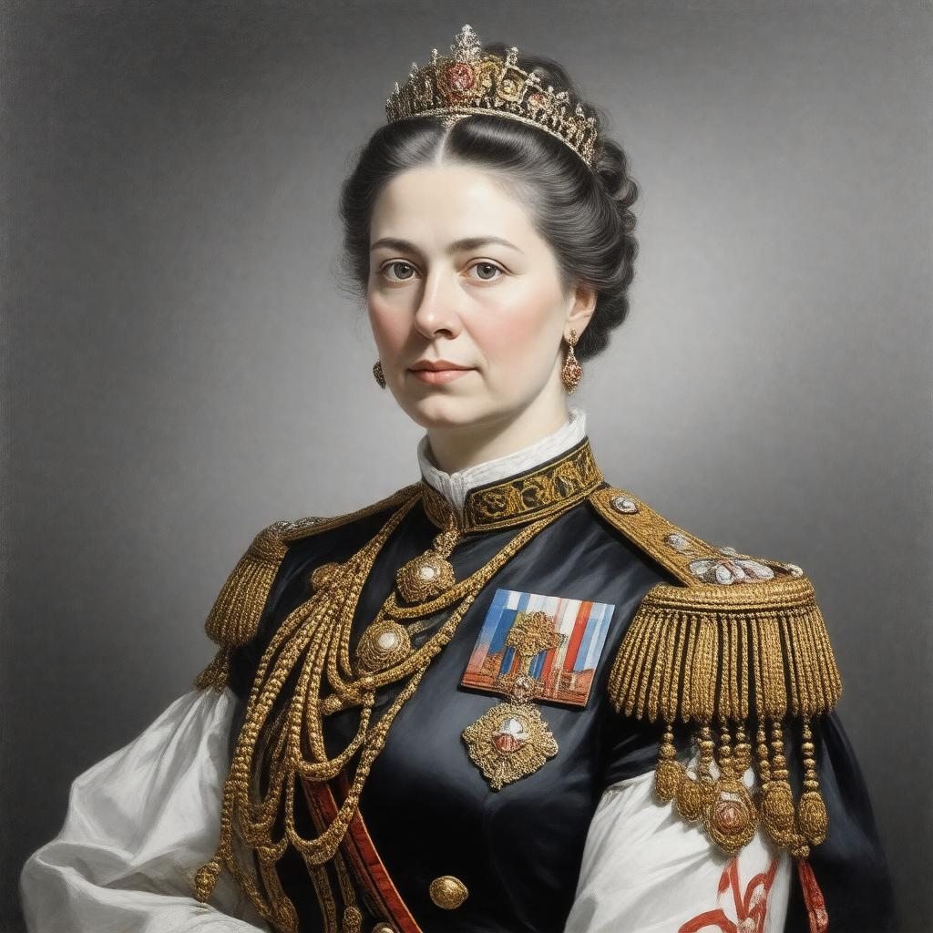 AI-created image of Augusta Victoria Friederike Luise Feodora Jenny