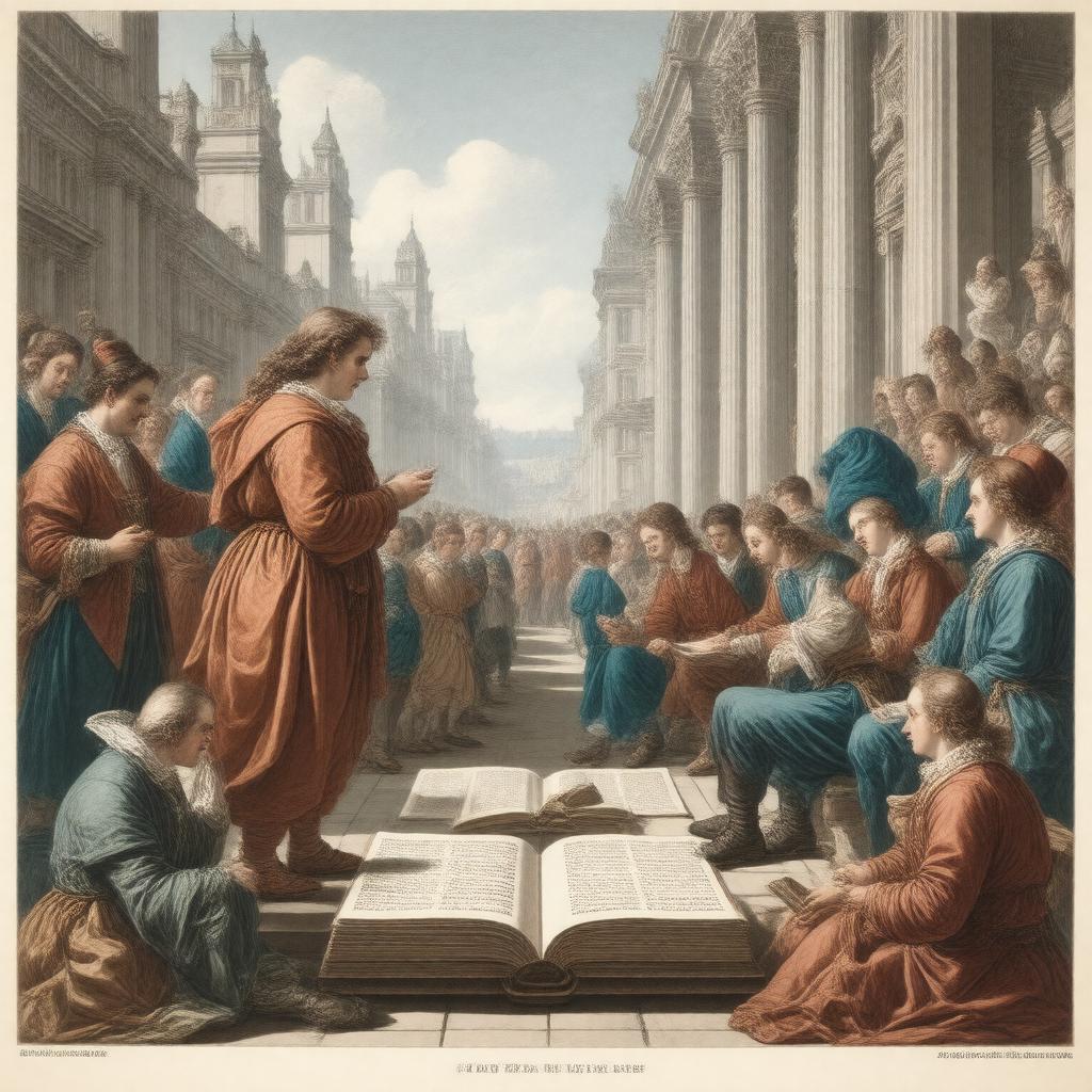 AI-created image of Augustan literature