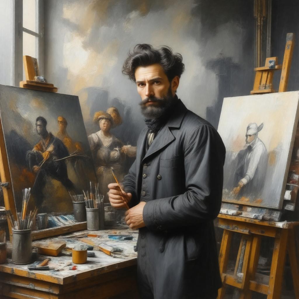 AI-created image of Auguste Adler