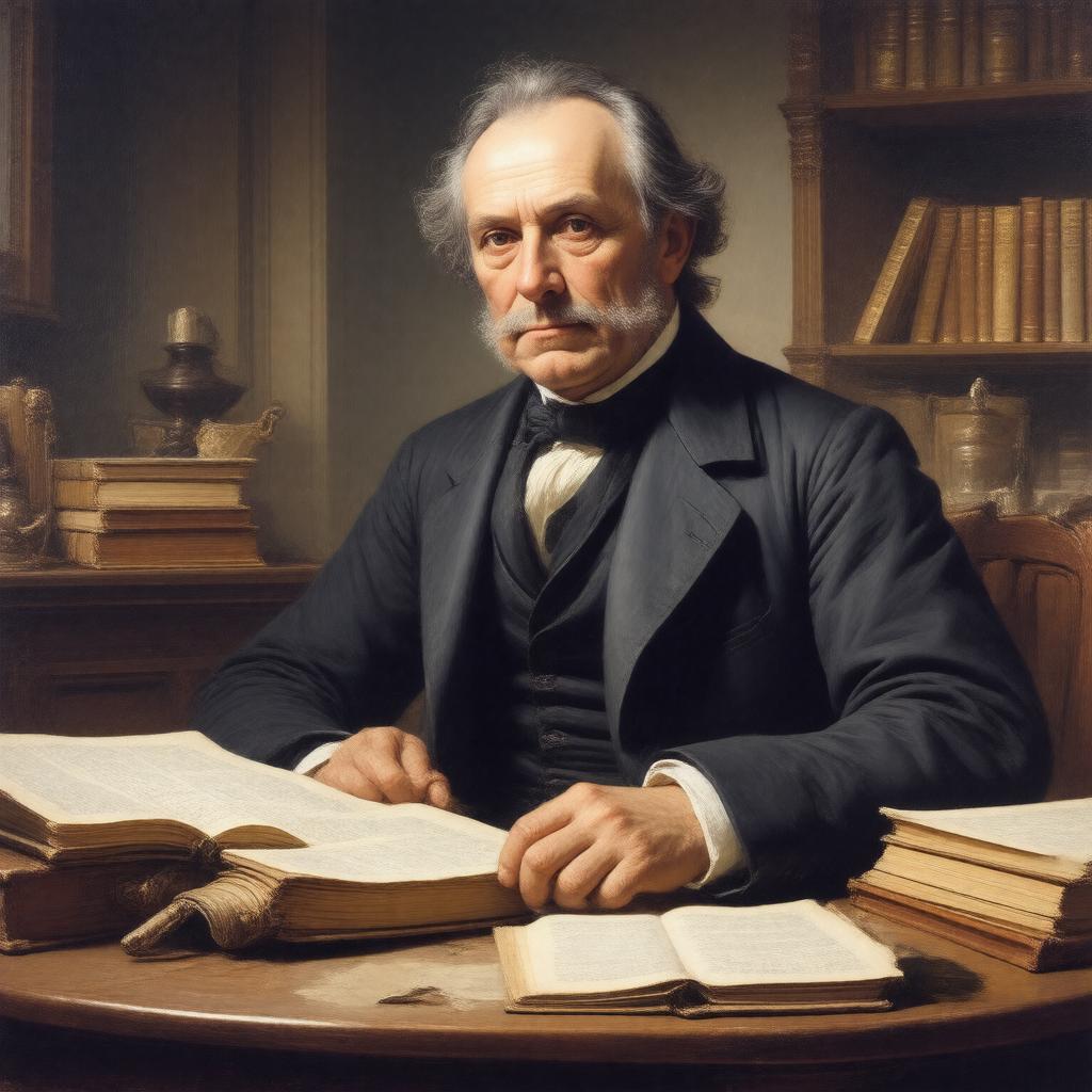 AI-created image of Auguste Comte