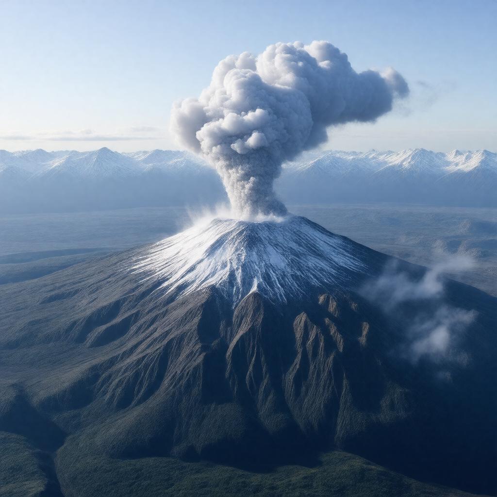 AI-created image of Augustine Volcano
