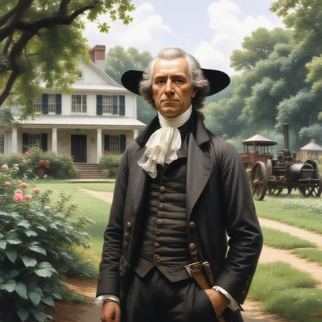 AI-created image of Augustine Washington