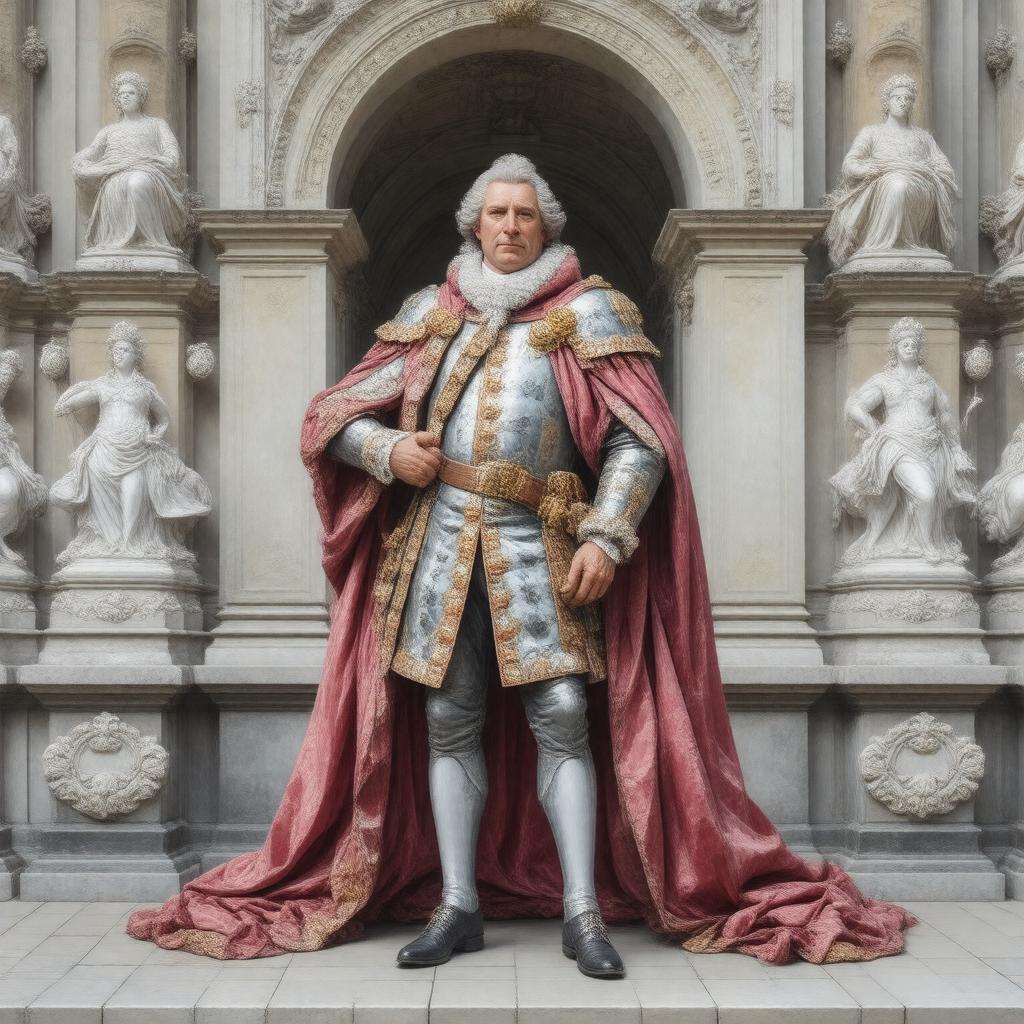 AI-created image of Augustus II the Strong