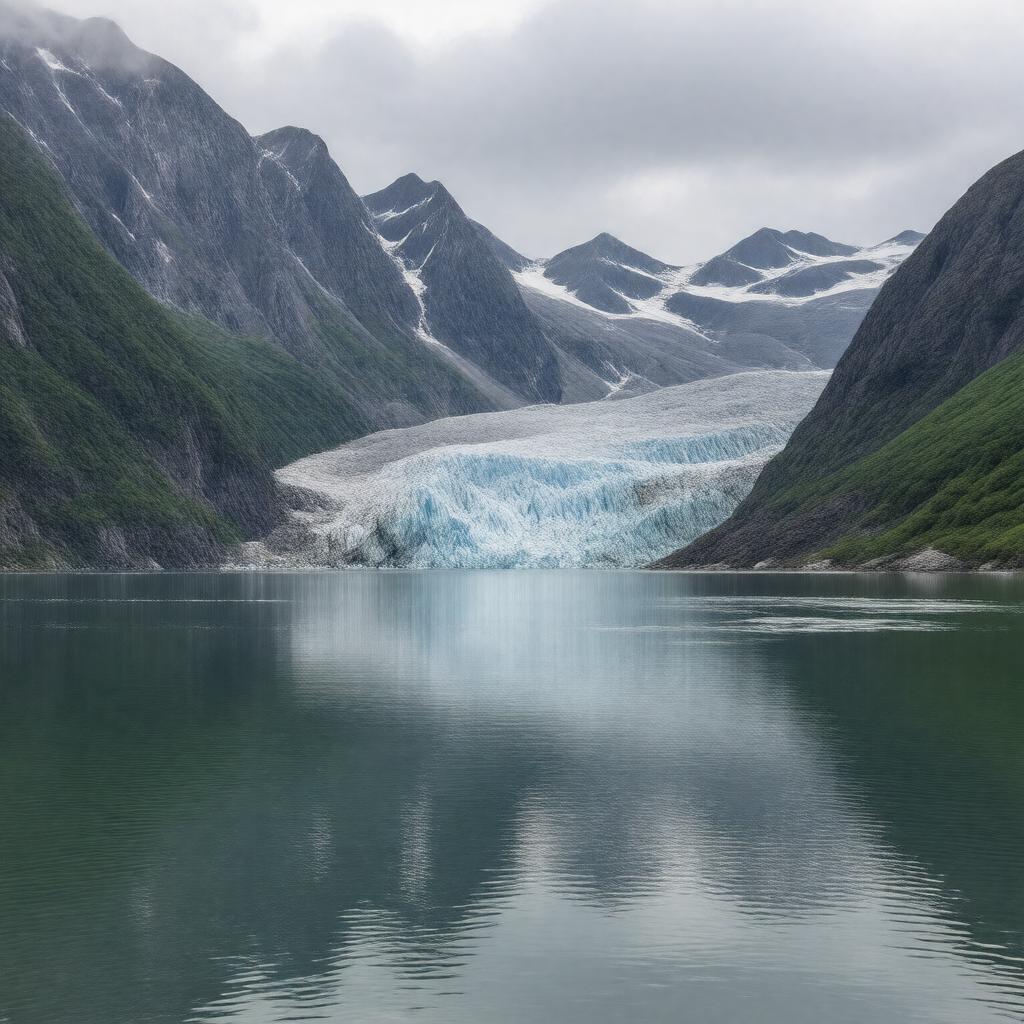 AI-created image of Auk Glacier