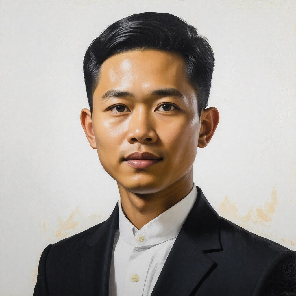 AI-created image of Aung San Oo