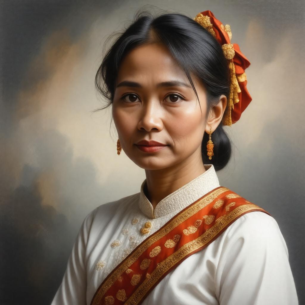AI-created image of Aung San Suu Kyi
