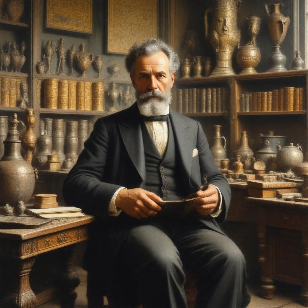 AI-created image of Austen Henry Layard