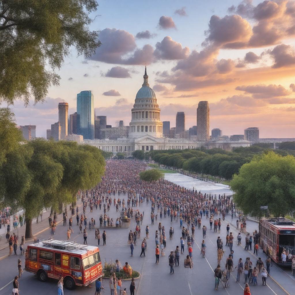 AI-created image of Austin, Texas, United States