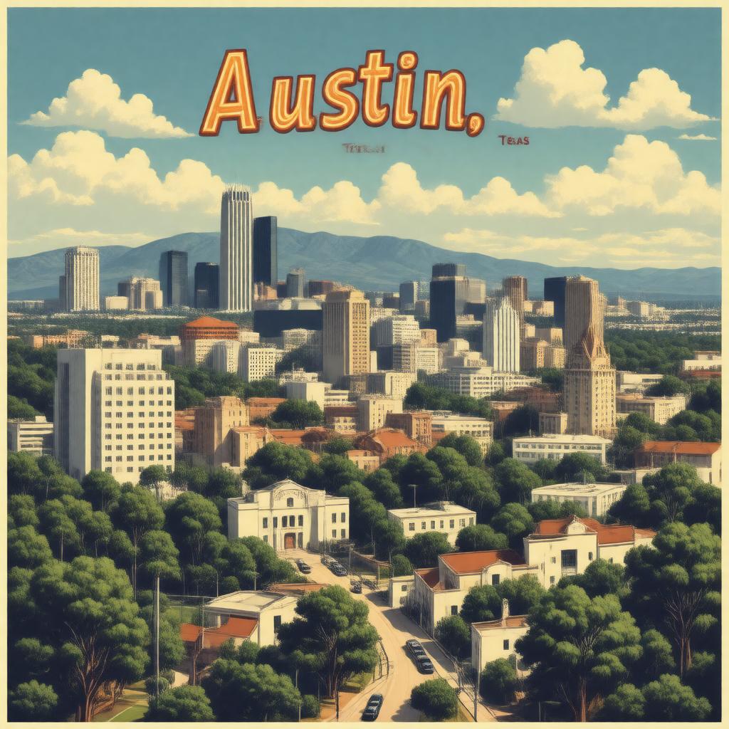 AI-created image of Austin, Texas