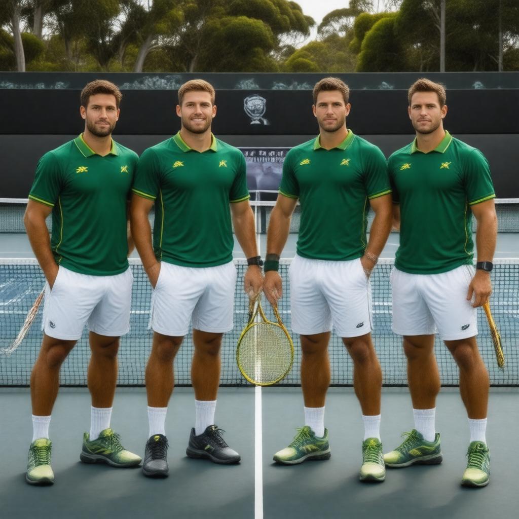 AI-created image of Australia tennis team