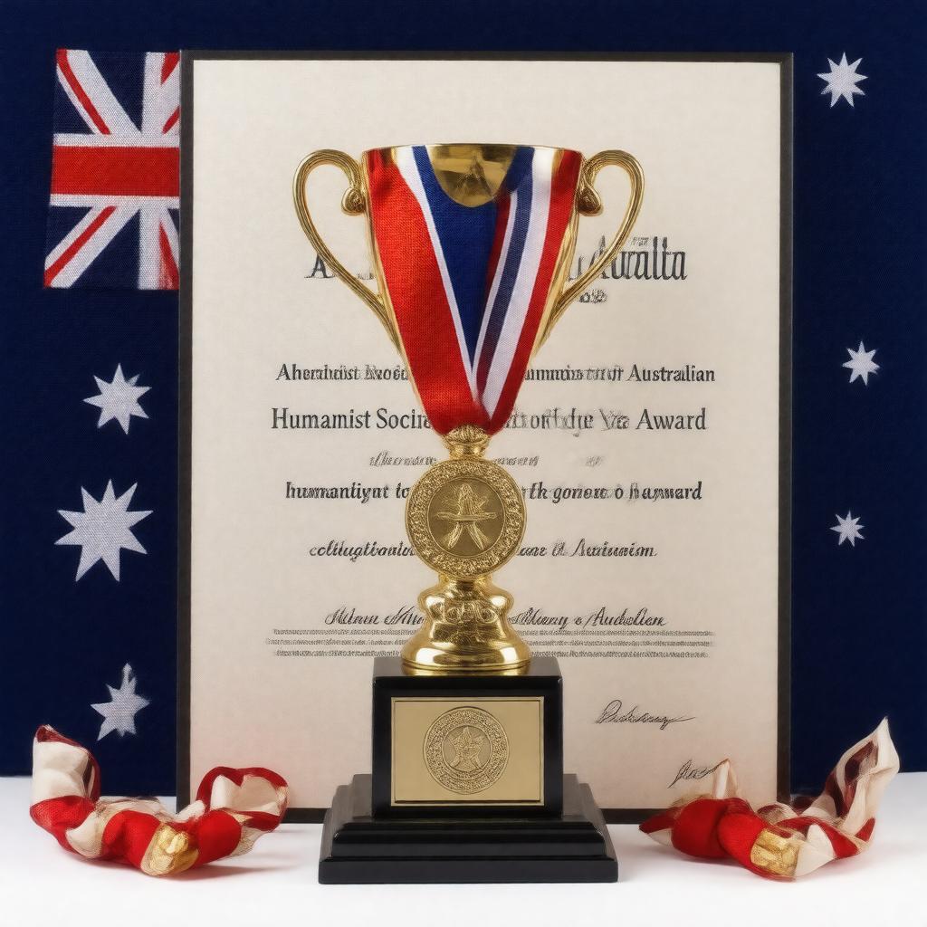 AI-created image of Australian Humanist of the Year