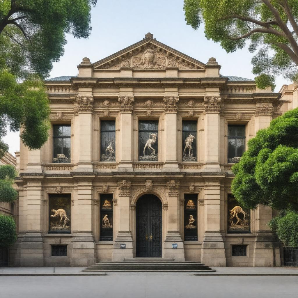 Click to view larger image AI-created image of Australian Museum