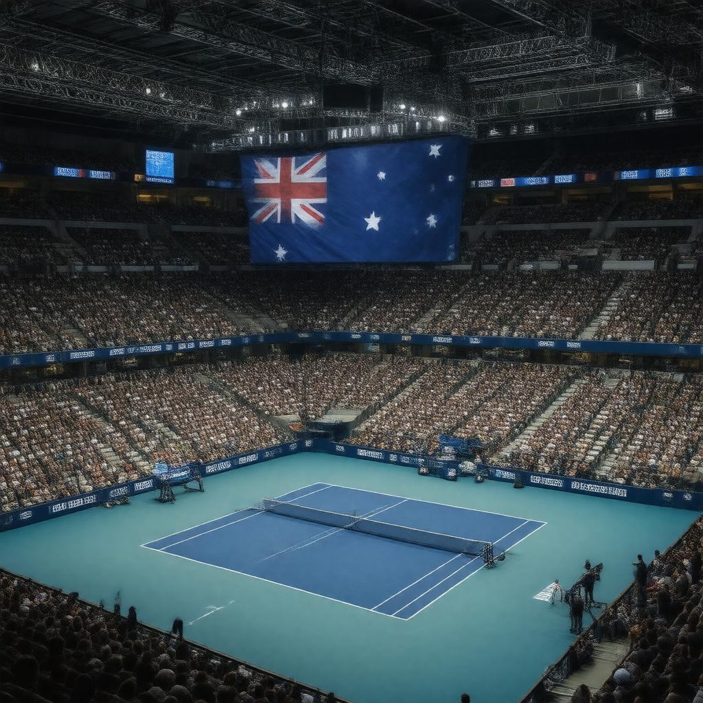 AI-created image of Australian Open