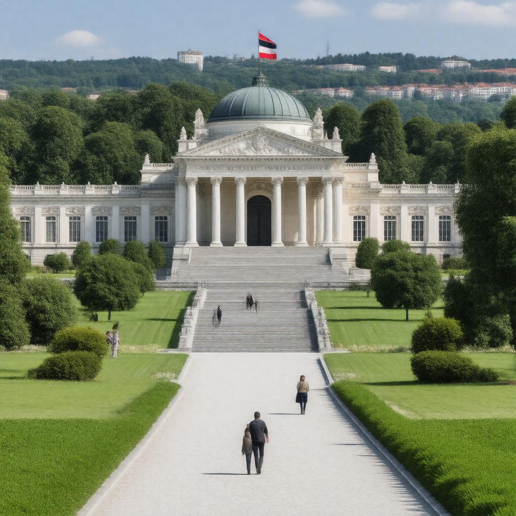 AI-created image of Austrian Academy of Sciences