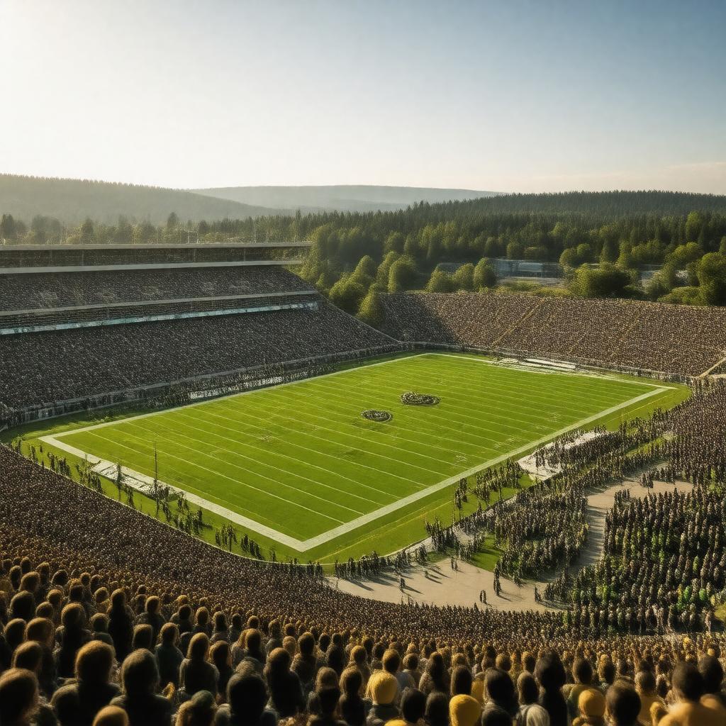 AI-created image of Autzen Stadium