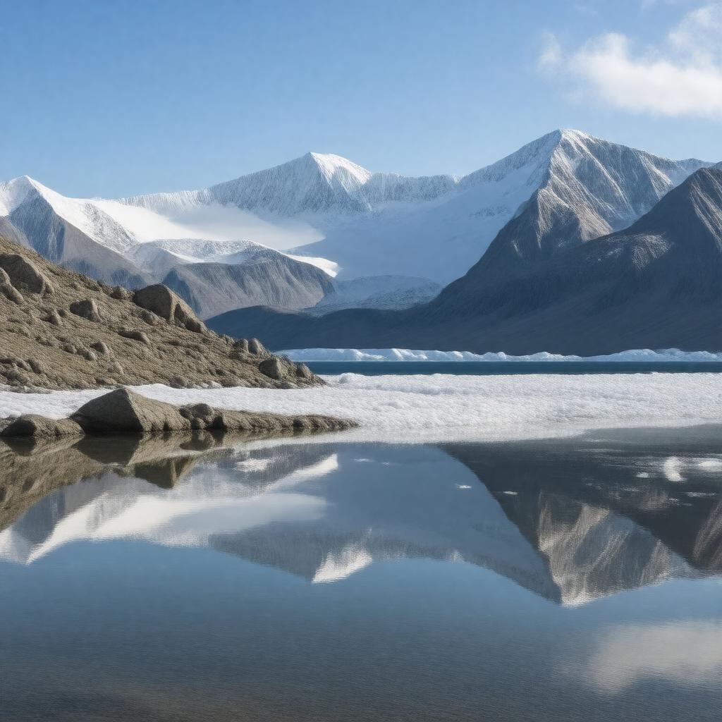 Click to view larger image AI-created image of Auyuittuq National Park