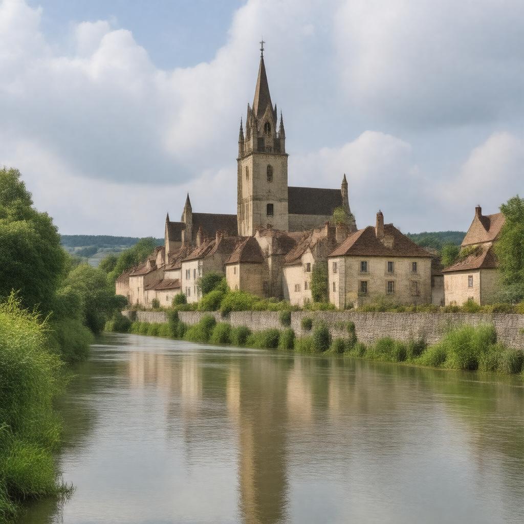 Click to view larger image AI-created image of Avallon, France