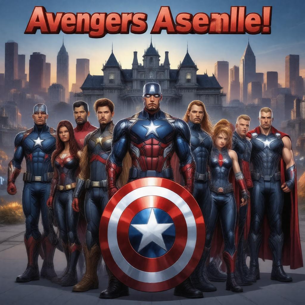 AI-created image of Avengers