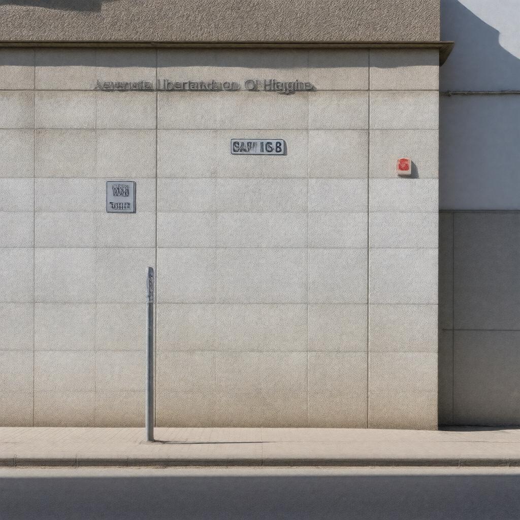 AI-created image of Avenida Libertador Bernardo O'Higgins 1058, Santiago, Chile