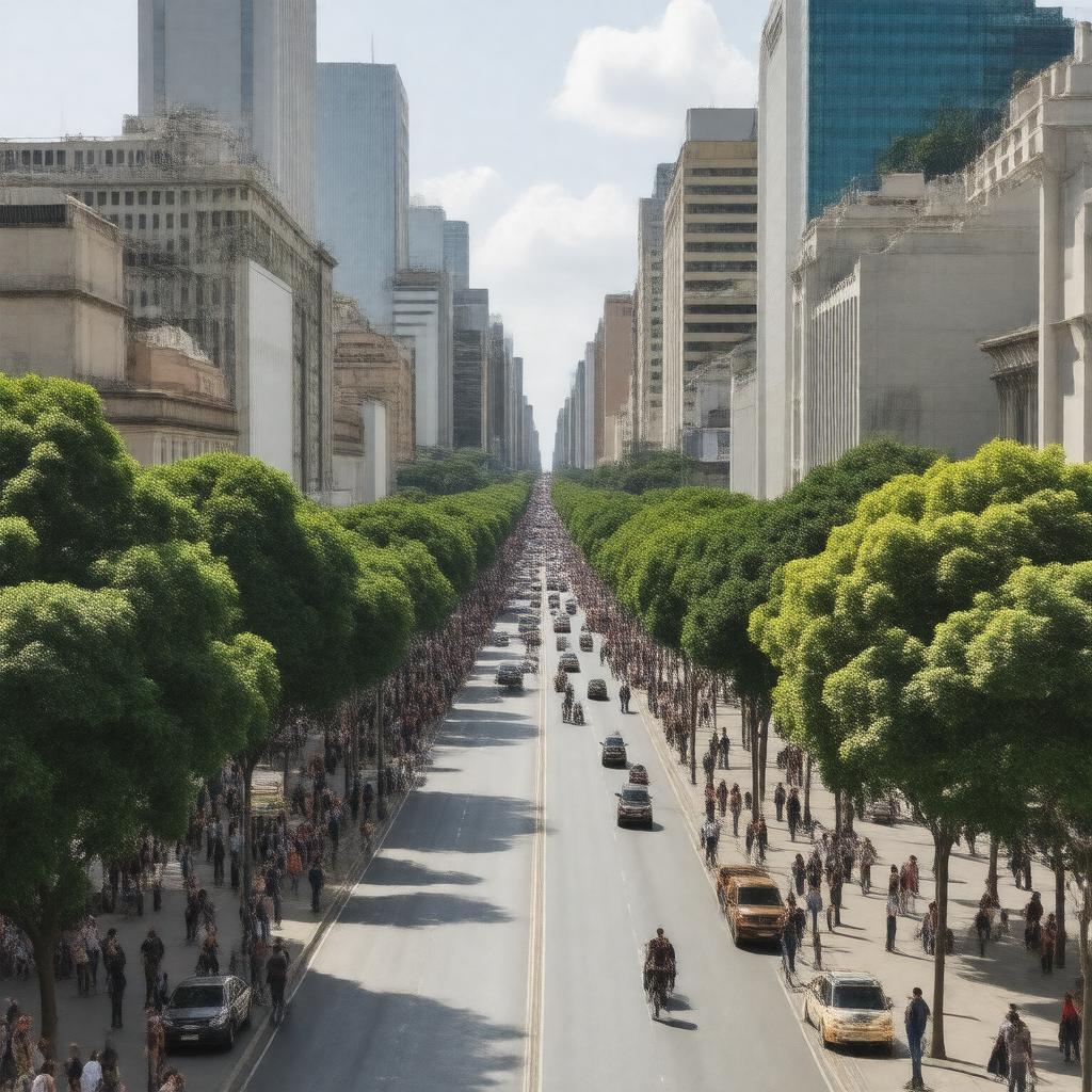 AI-created image of Avenida Paulista