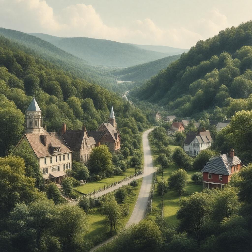 AI-created image of Avon, Connecticut, United States