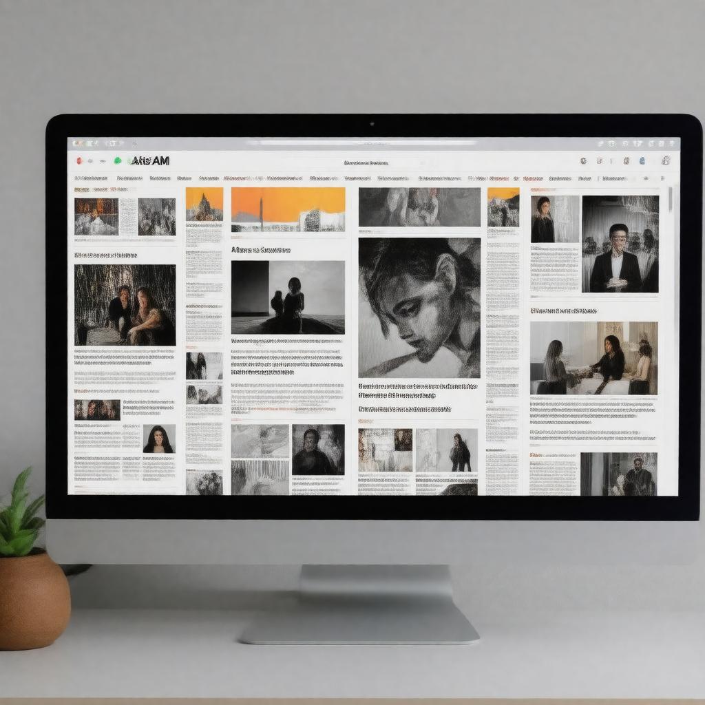 AI-created image of Axios AM newsletter