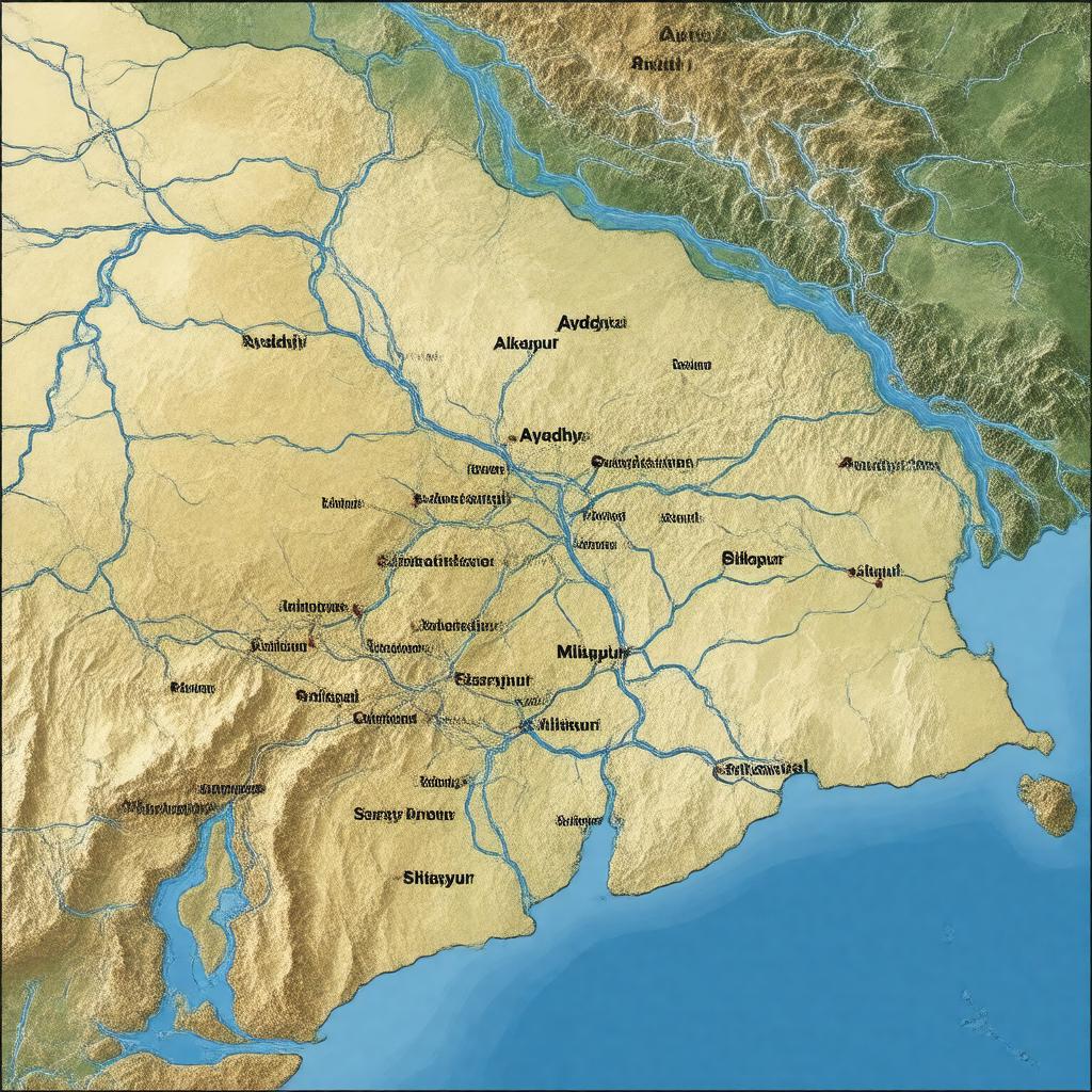 AI-created image of Ayodhya district