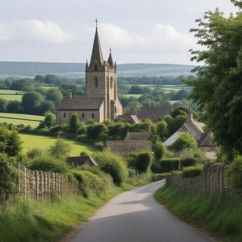 AI-created image of Ayot St Lawrence