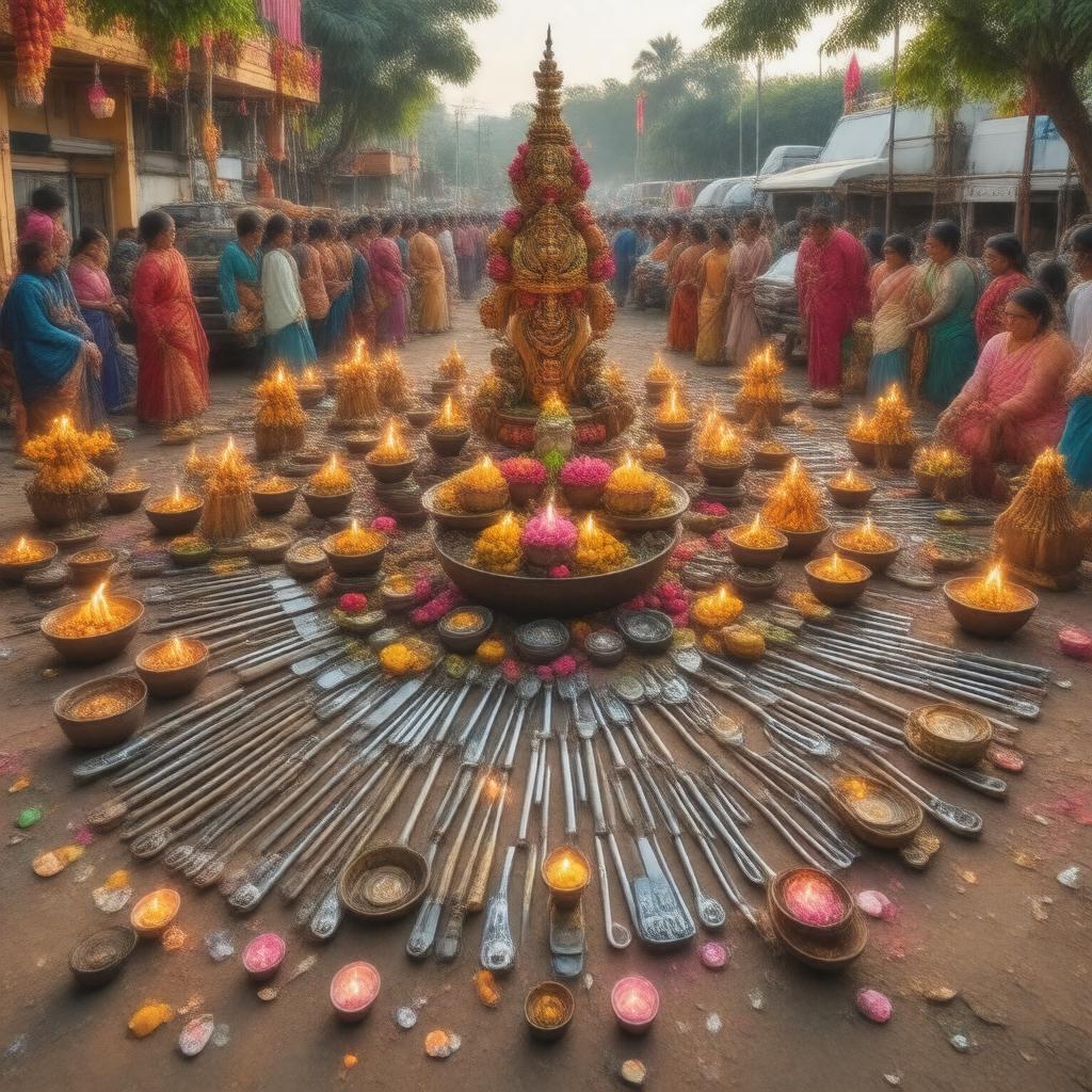 AI-created image of Ayudha Puja