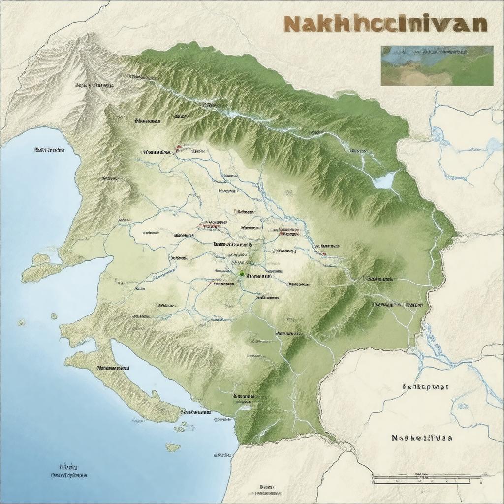 Click to view larger image AI-created image of Azerbaijan (Nakhchivan exclave)