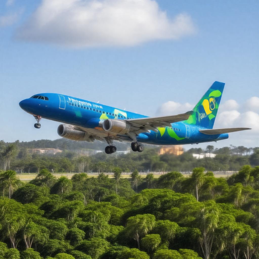 AI-created image of Azul Brazilian Airlines