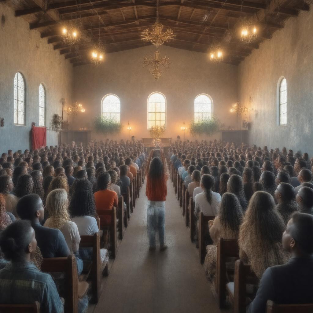 AI-created image of Azusa Street Revival