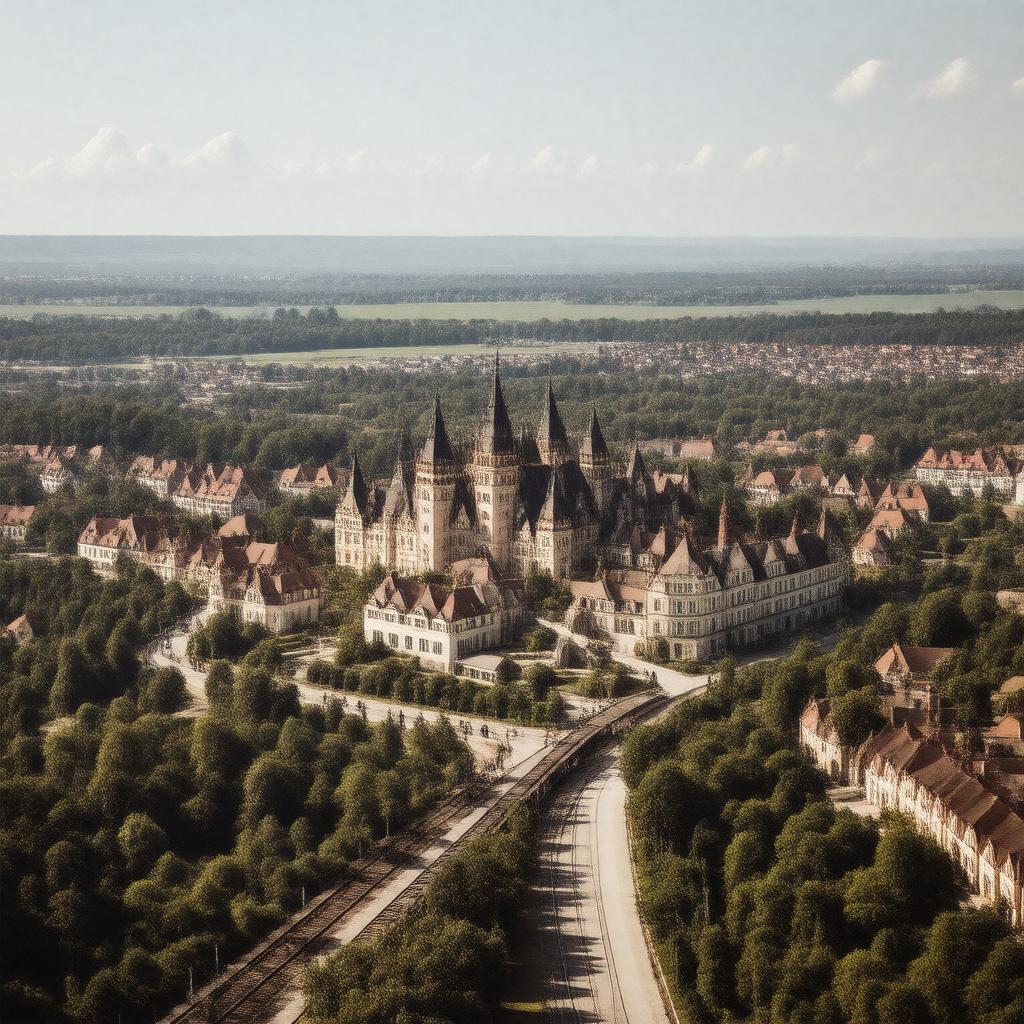 AI-created image of Bückeburg, German Empire