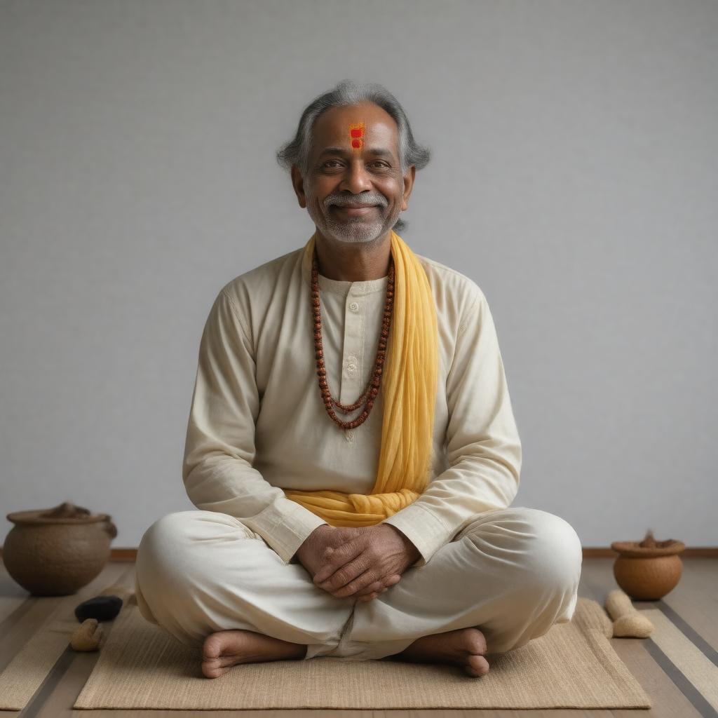 AI-created image of B.K.S. Iyengar