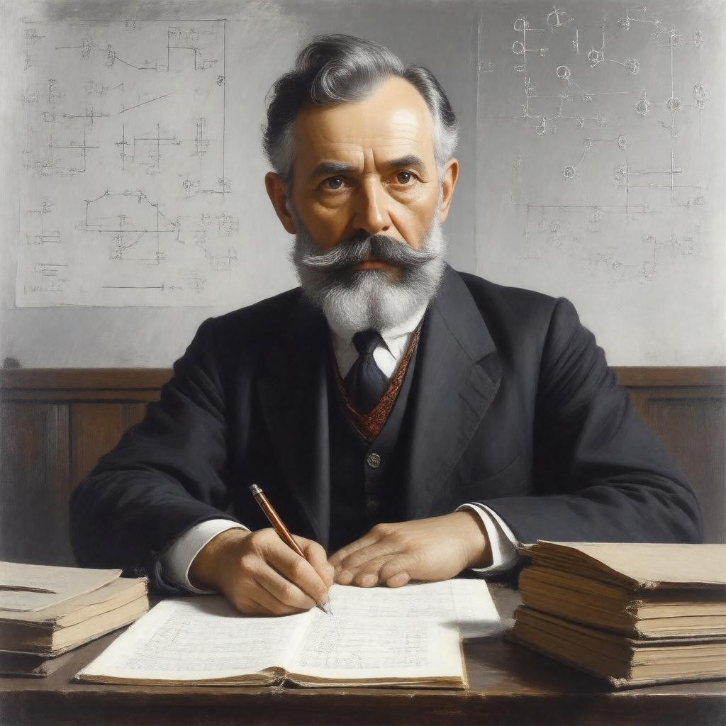AI-created image of B.L. van der Waerden