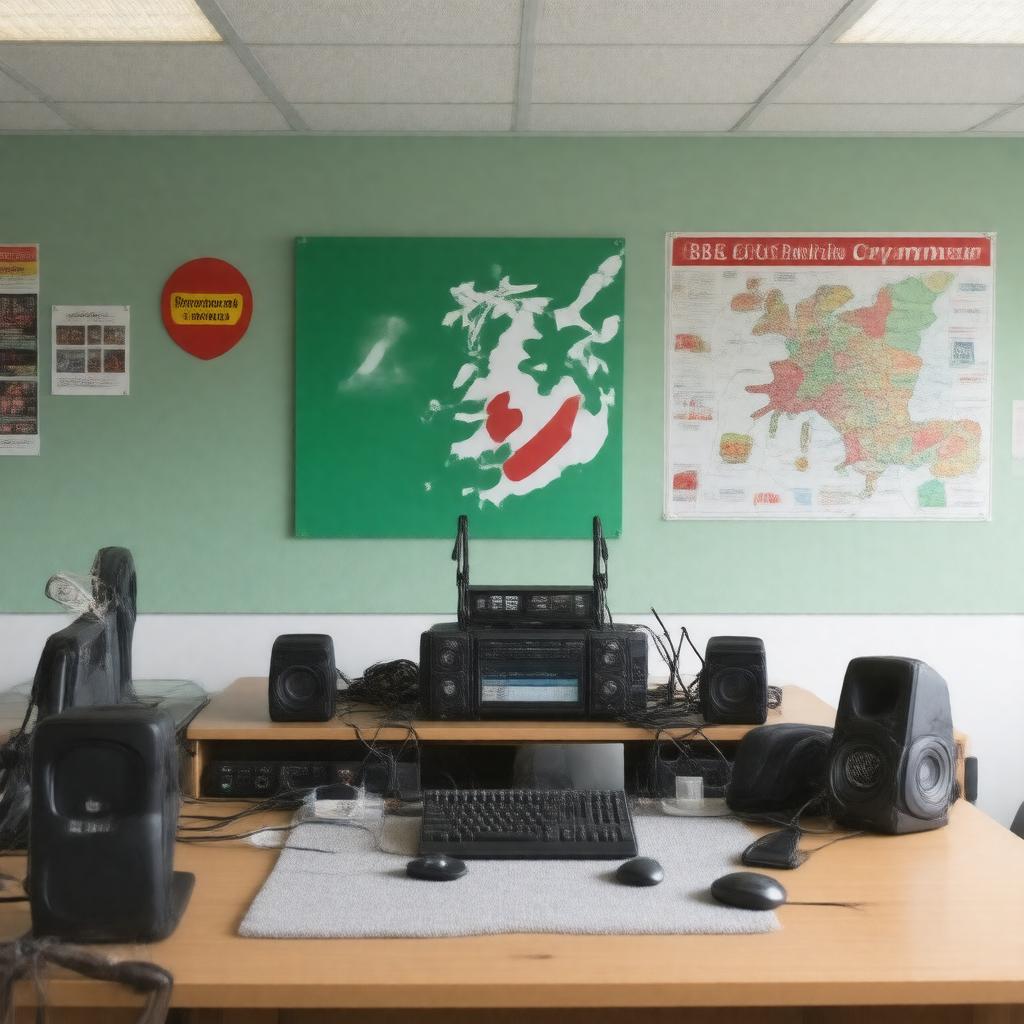 AI-created image of BBC Radio Cymru