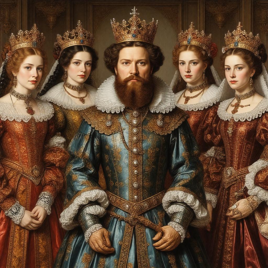 Click to view larger image AI-created image of BBC Two's 'The Six Wives of Henry VIII'