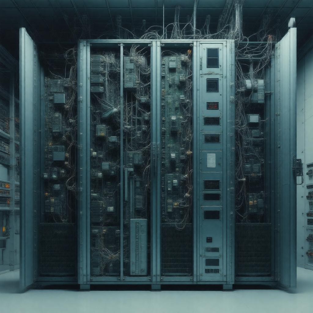 AI-created image of BBN Butterfly computer