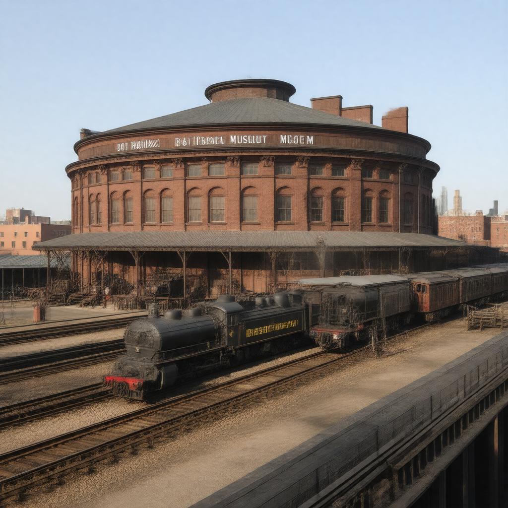 AI-created image of B&O Railroad Museum