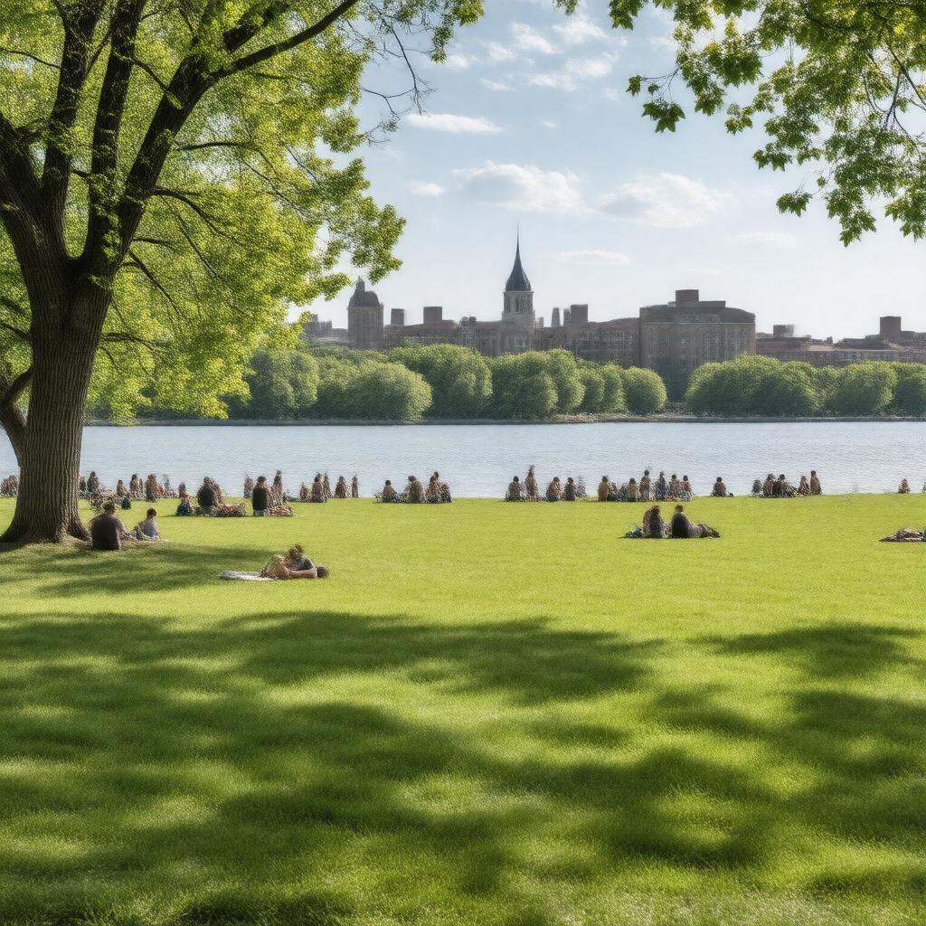 AI-created image of BU Beach