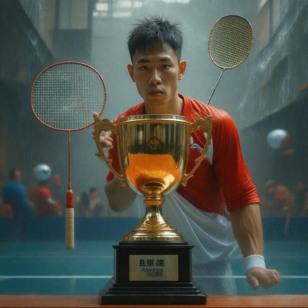 Click to view larger image AI-created image of BWF Best Male Player of the Year 2008