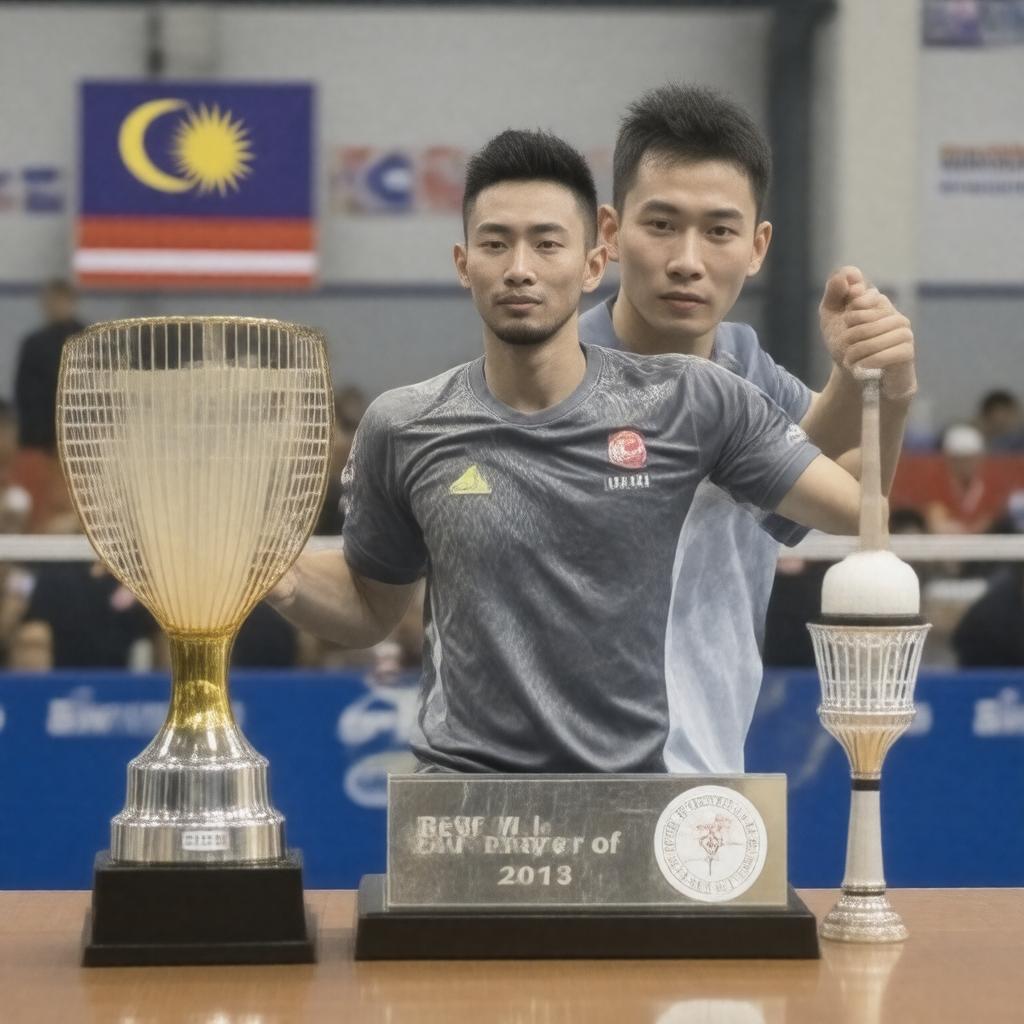 Click to view larger image AI-created image of BWF Best Male Player of the Year 2013