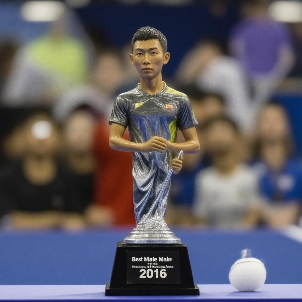 Click to view larger image AI-created image of BWF Best Male Player of the Year 2016