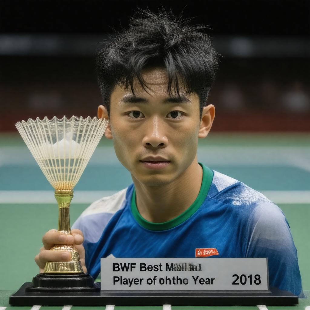AI-created image of BWF Best Male Player of the Year 2018